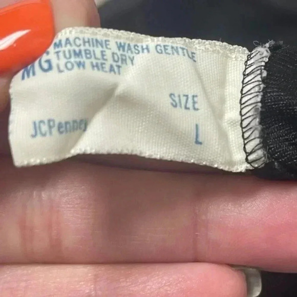 JC Penney 100% Nylon Black Half Slip Dress Size Large - Picture 5 of 5